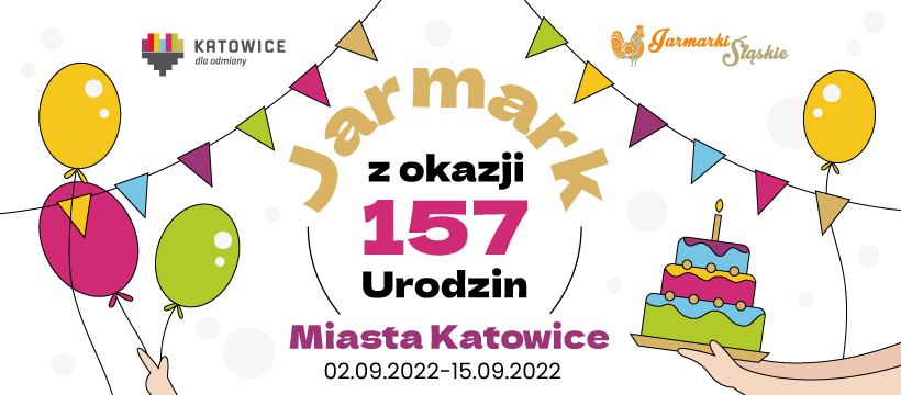 Plakat imprezy urodzinowej miasta Katowice, Rynek 2022
